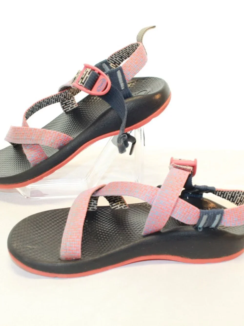 Chaco Kids Size 5 Penny Coral Z1 EcoTread Adjustable No Toe Post Sport Sandals